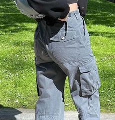 Pantalones cargo de corte recto ajustables